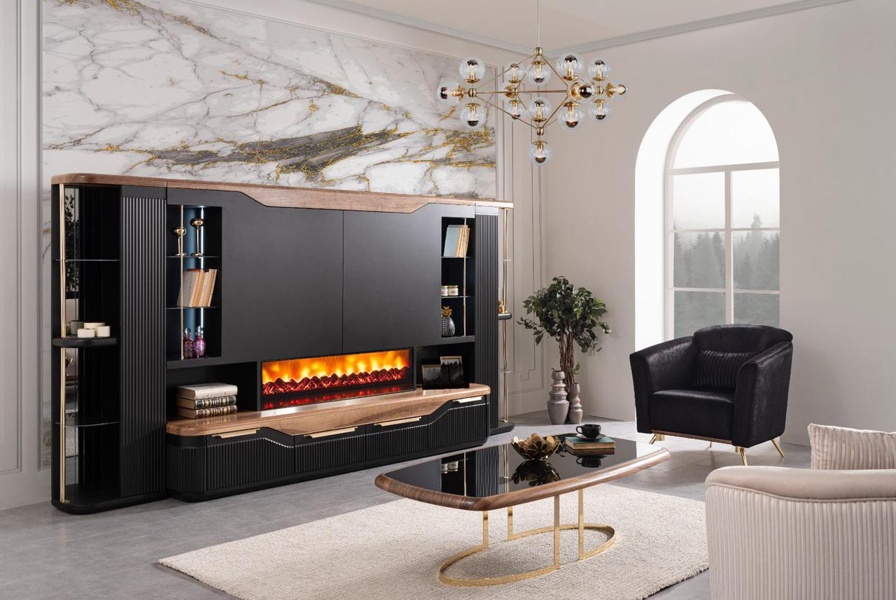 Hermes T.V Unit with Fireplace