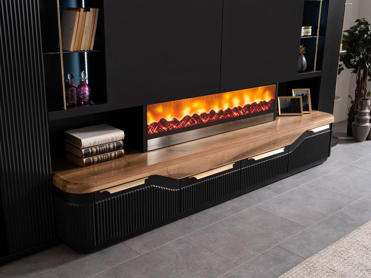 Hermes T.V Unit with Fireplace