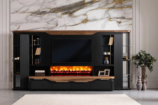 Hermes T.V Unit with Fireplace