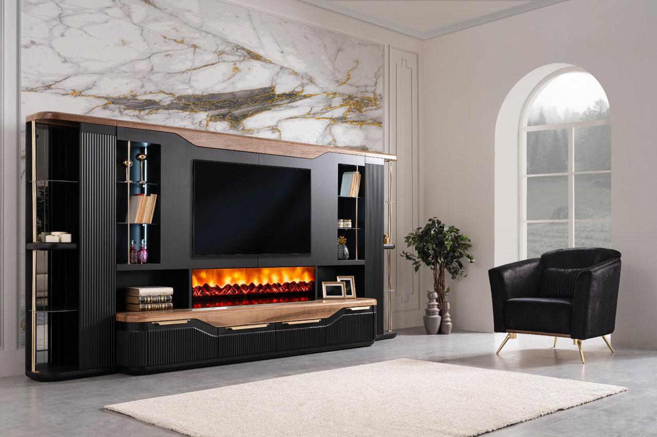 Hermes T.V Unit with Fireplace