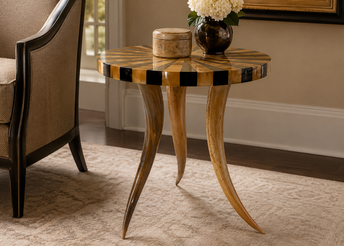 Horn side table