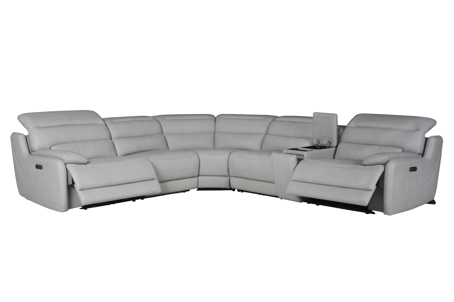 Skyline Leather Reclining Sectional