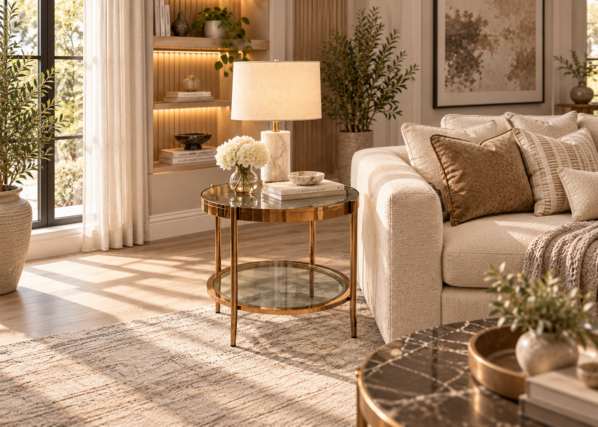 Lunara Double-Tier Side Table