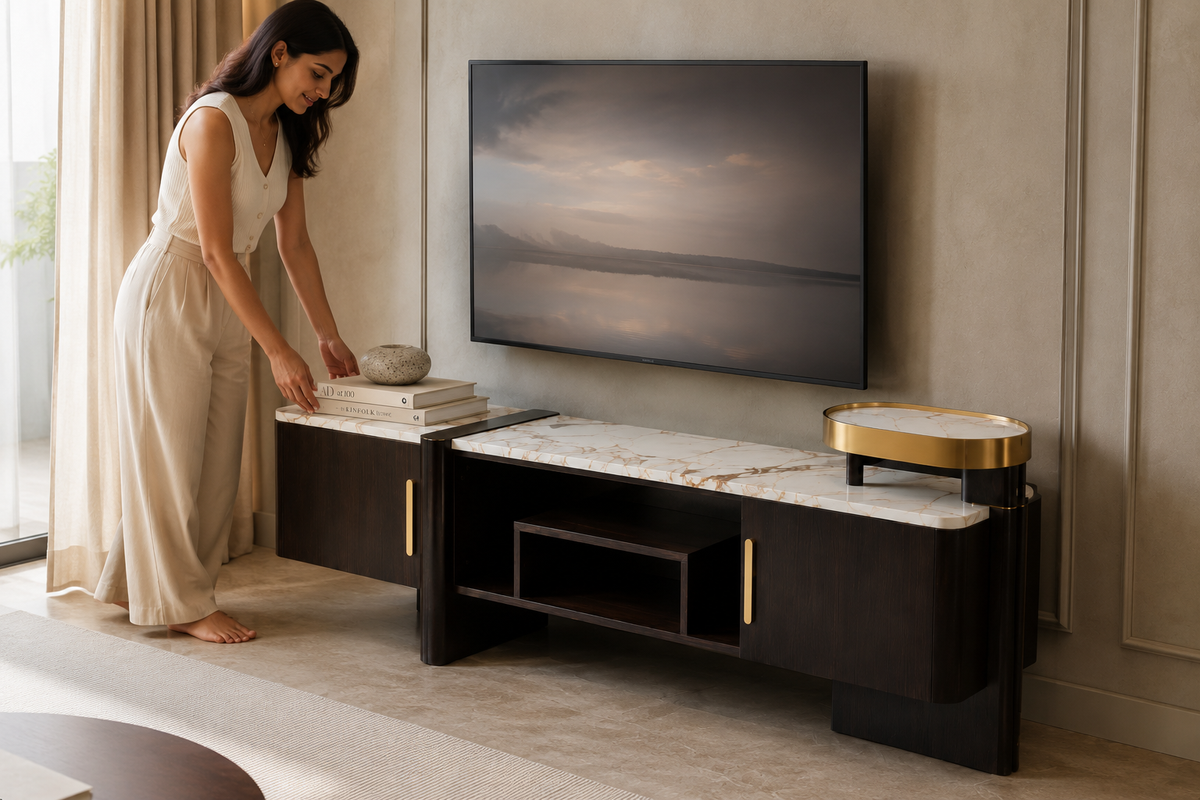 Rivoli Marble TV Unit