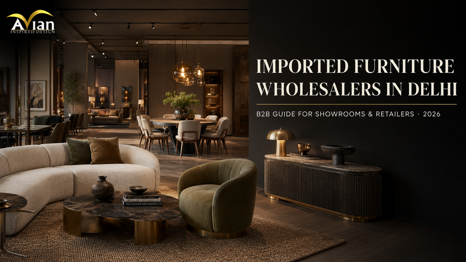 Imported Furniture Wholesalers in Delhi: B2B Guide for Showrooms & Retailers 2026