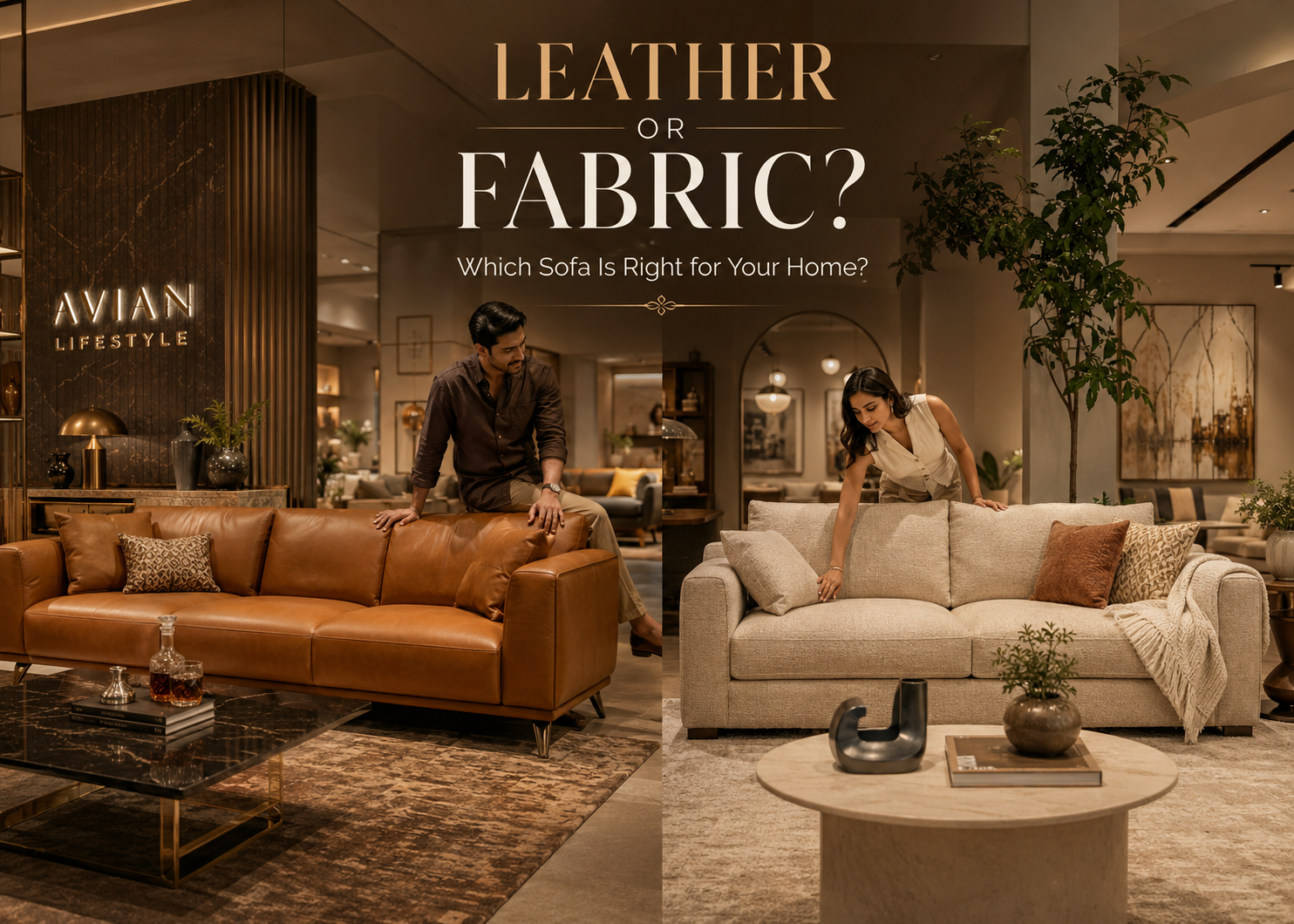 Leather Sofa vs Fabric Sofa: Which Should You Buy for an Indian Home?