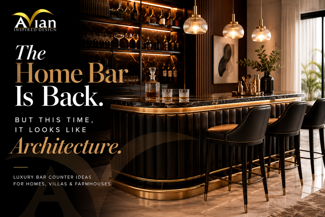 The Home Bar Is Back. But This Time, It Looks Like Architecture.