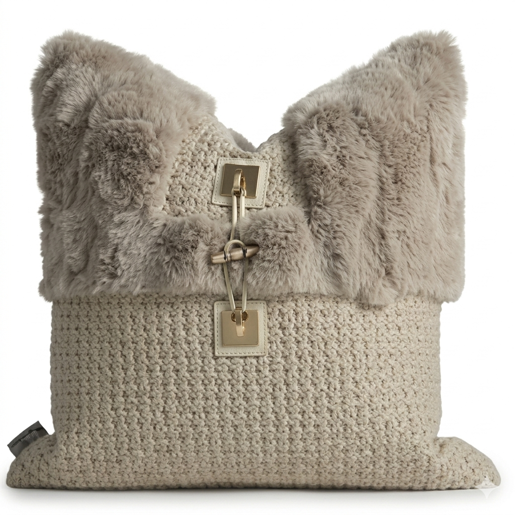 Alpine Toggle textured cushion