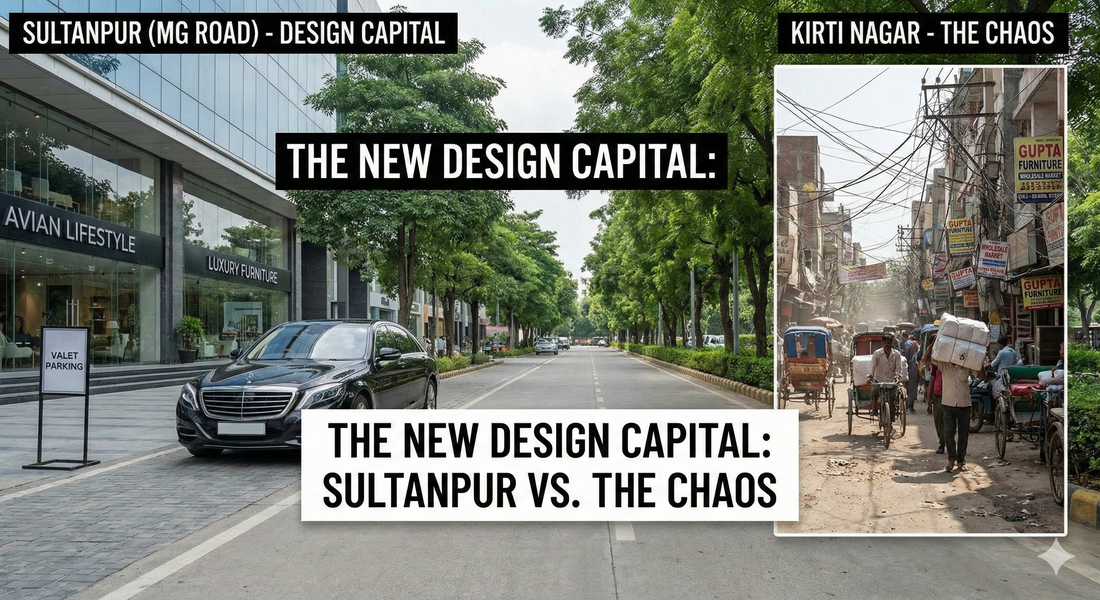 Why Sultanpur (MG Road) is Delhi’s New 'Design Capital' (And Why You Should Skip Kirti Nagar)