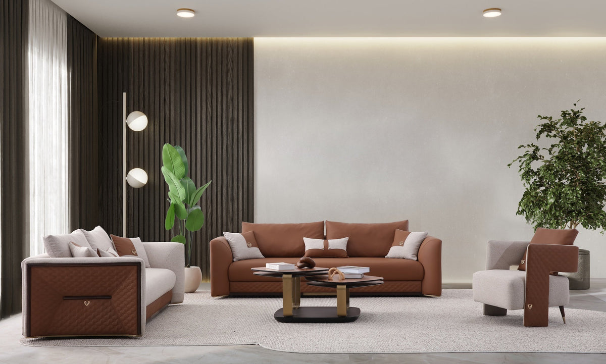Luxury imported sofa illustrating ready-stock, made-to-order and imported furniture buying choices