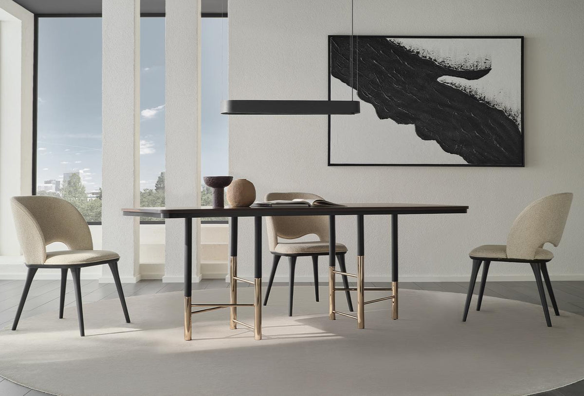 Parma Dining table illustrating dining table shape and room planning