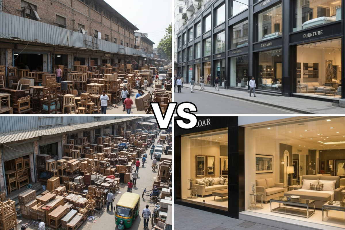 Kirti Nagar vs MG Road Delhi – Which Is Better for Buying Imported Luxury Furniture? (2025 Guide)