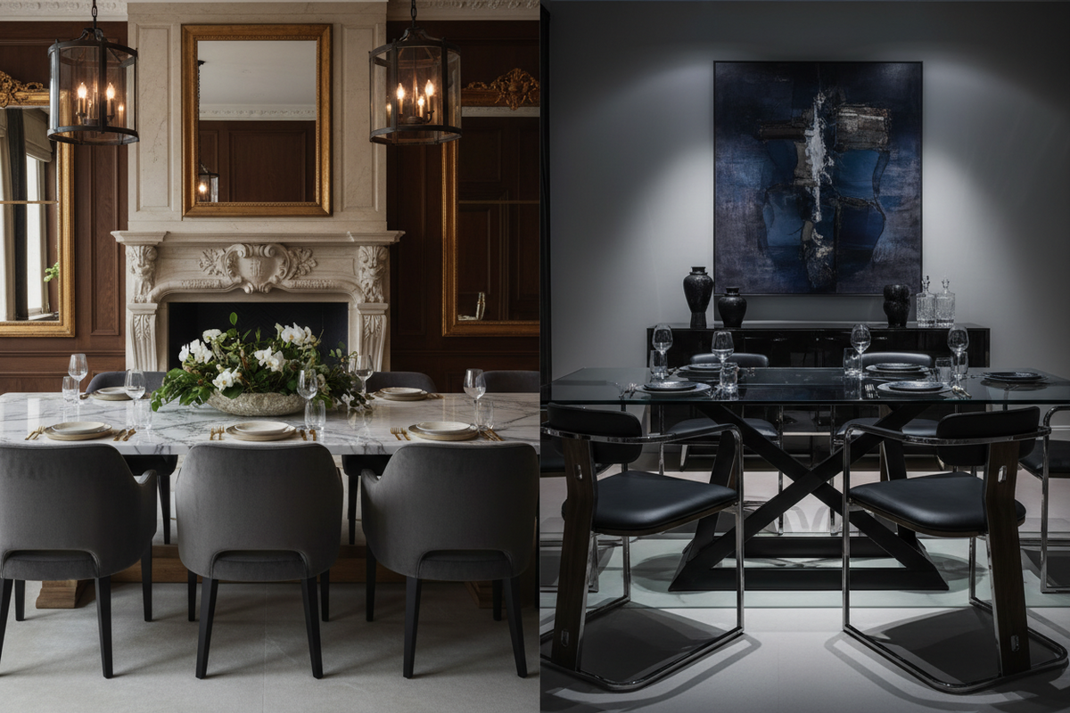 Marble vs. Glass vs. Wood: How to Choose the Perfect Luxury Dining Table for Your Delhi Home