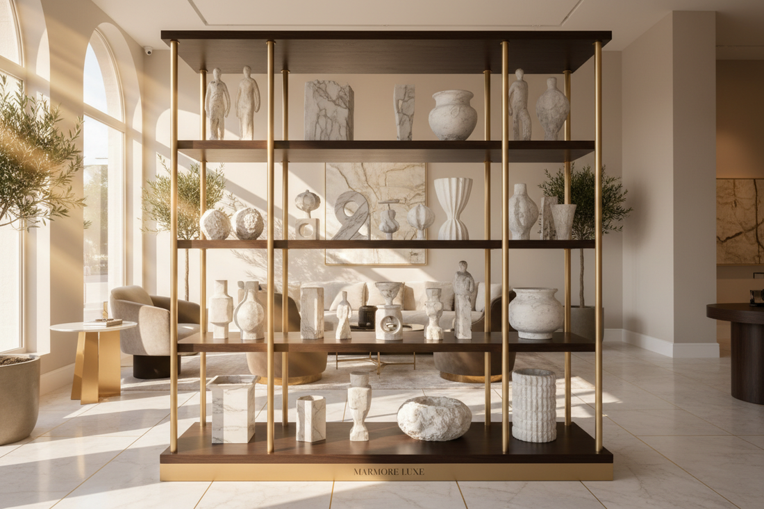 Best Home Decor Delhi 2026 – Avian Brown Marble Accents