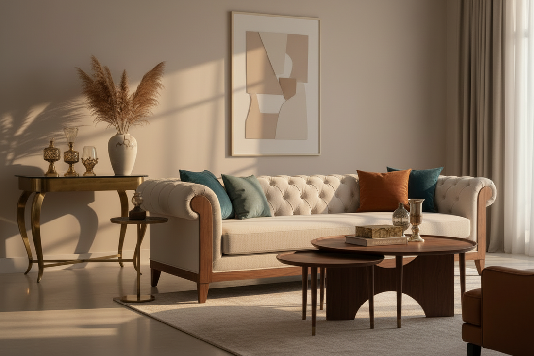 Vintage Interiors Timeless Gurgaon 2025 | Imported Teak Brass Luxury | Avian Lifestyle MG Road Enza Home