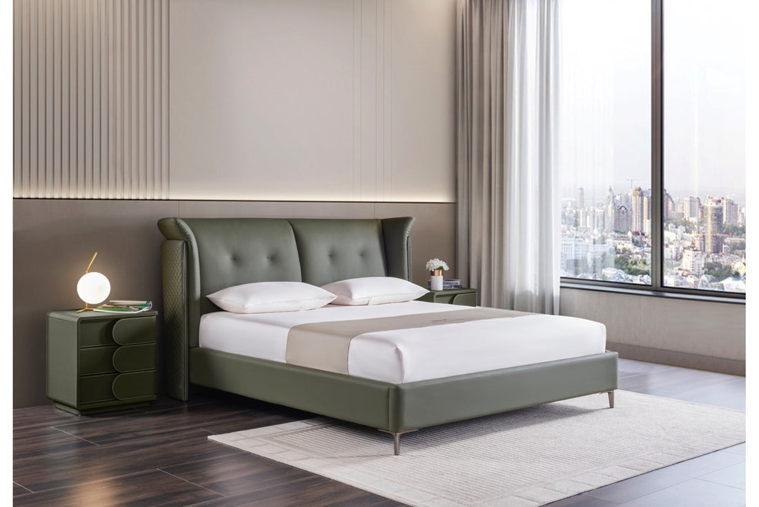 The End of 'Boring Beige': Why Olive Leather is the Ultimate Bedroom Flex