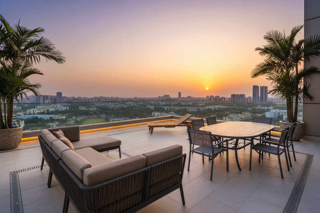2025 Outdoor Furniture Trends for Gurgaon Balconies & Terraces – Weatherproof Luxury