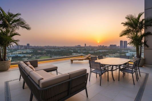 2025 Outdoor Furniture Trends for Gurgaon Balconies & Terraces – Weatherproof Luxury