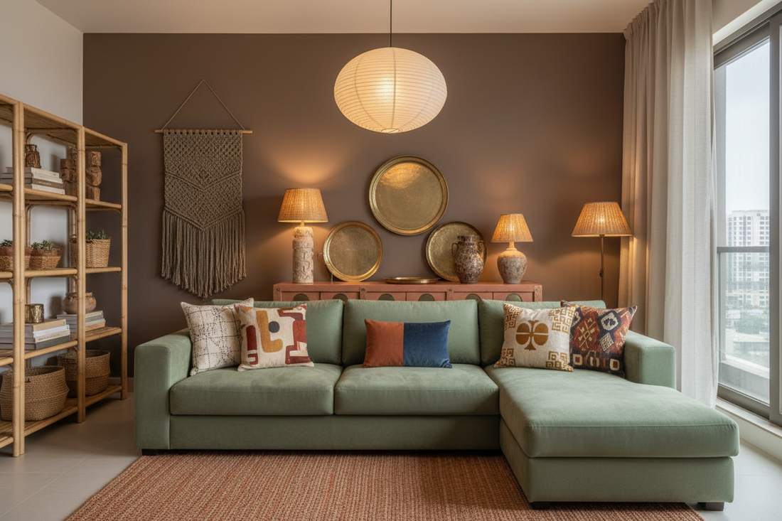 Earthy Tones Cozy Maximalism Japandi 2025 Gurgaon – Enza Home Global Authority x Avian Lifestyle MG Road