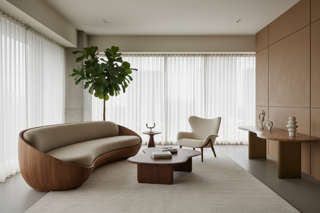 Biomorphic Furniture 2025: Global Organic Curves – Enza Home x Avian Lifestyle Gurgaon Revolution