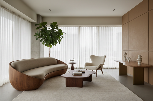 Biomorphic Furniture 2025: Global Organic Curves – Enza Home x Avian Lifestyle Gurgaon Revolution