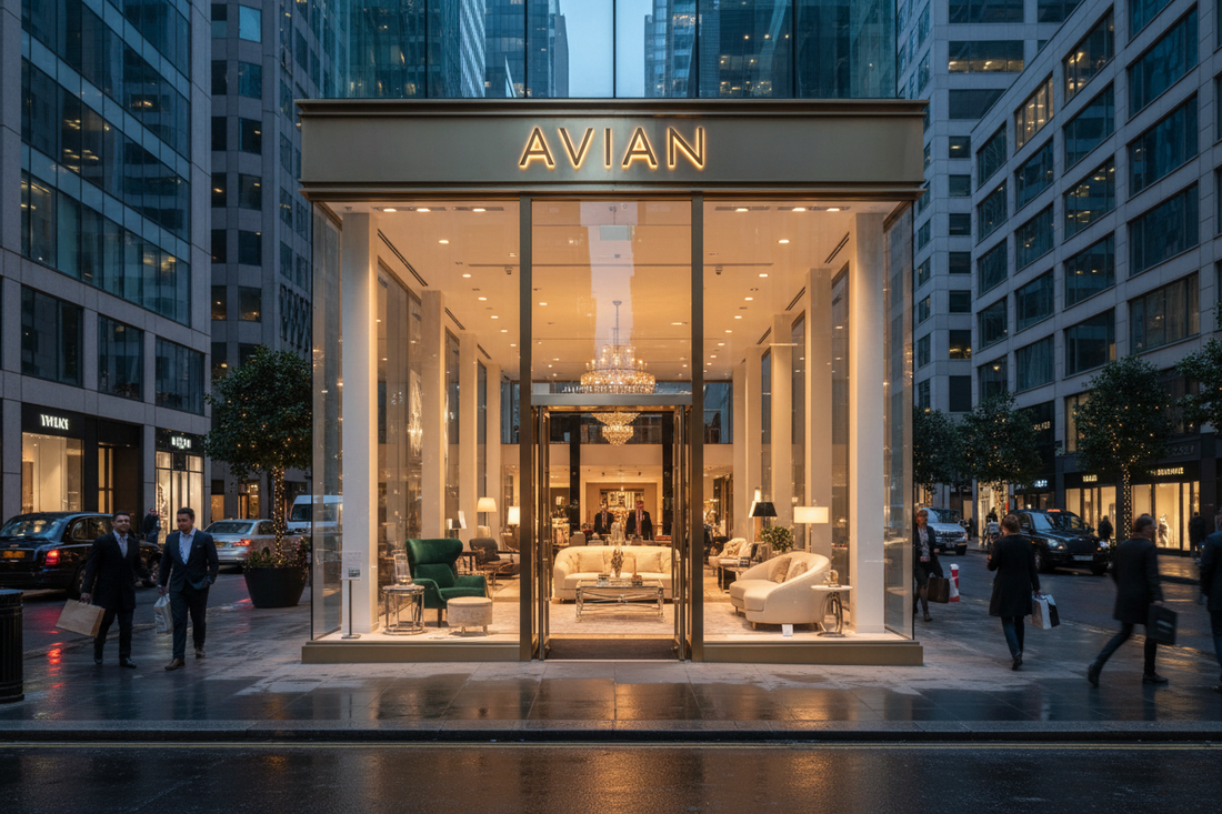 Luxury Furniture Store Delhi 2026 – Avian MG Road Tops with Brown Leather Italian Designs & 10-Year Warranty