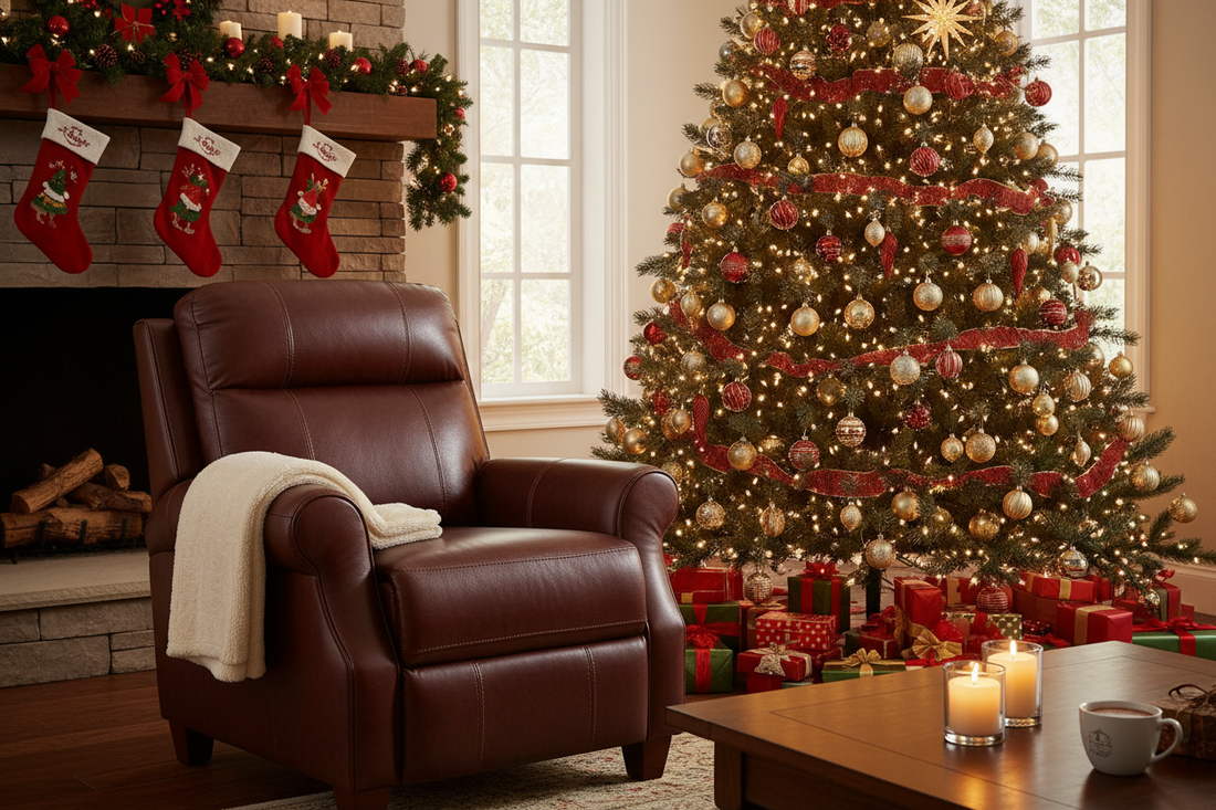 Christmas Luxury Furniture Delhi 2025 – Brown Leather Gifts Under ₹3 Lakh