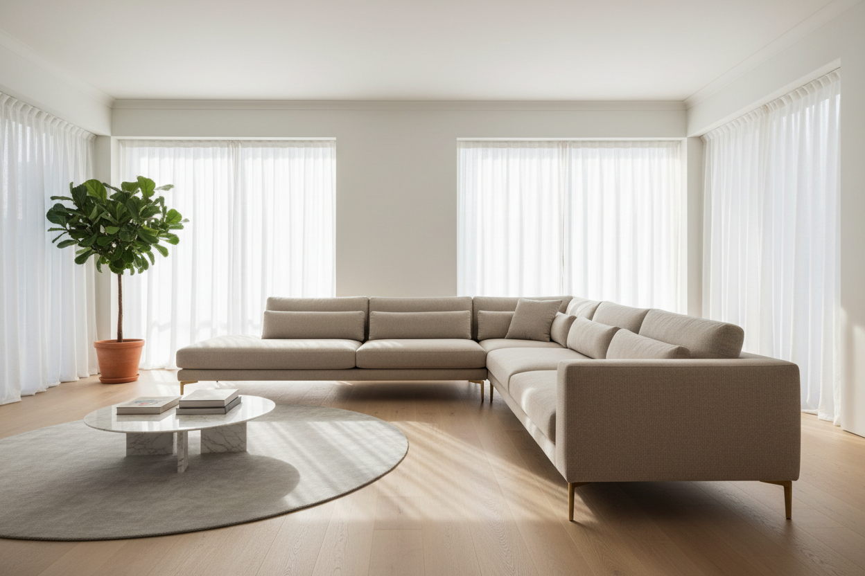 L-Shape Sofa Design 2026: The Secret to Making a Small Living Room Loo ...