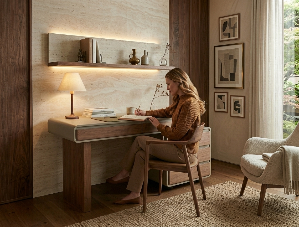wooden writing desk for home office in Delhi