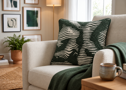 Verde Wave Cushion