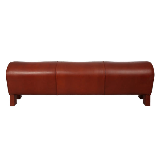 LEATHER POUFFE