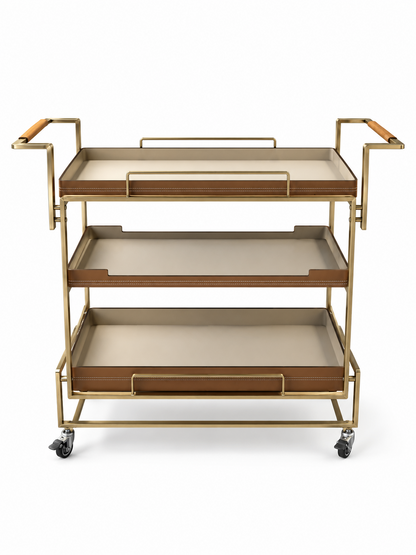 Gatsby Leather Bar Trolley