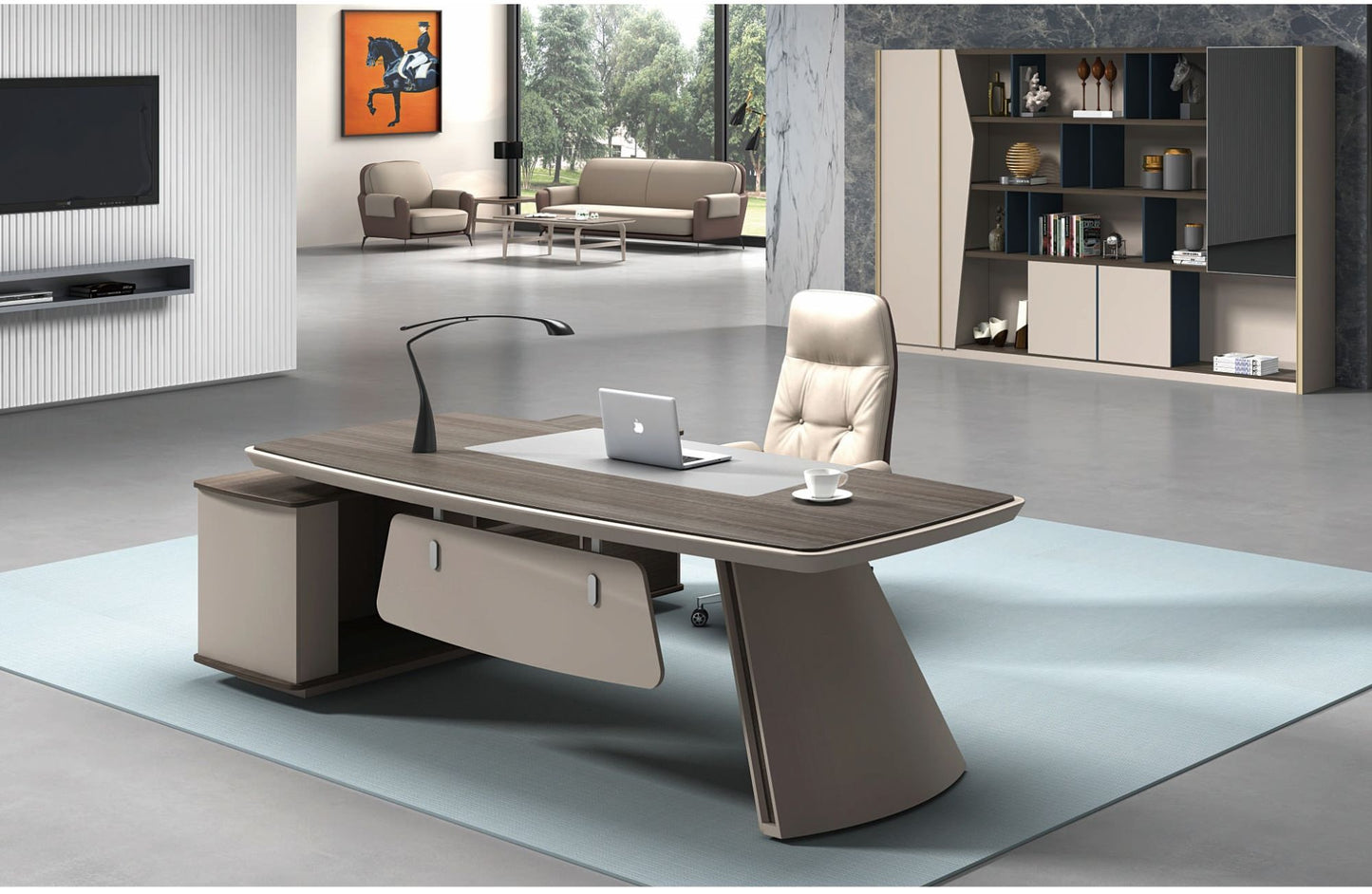 Luxury executive office desk in a premium modern workspace by Avian Lifestyle