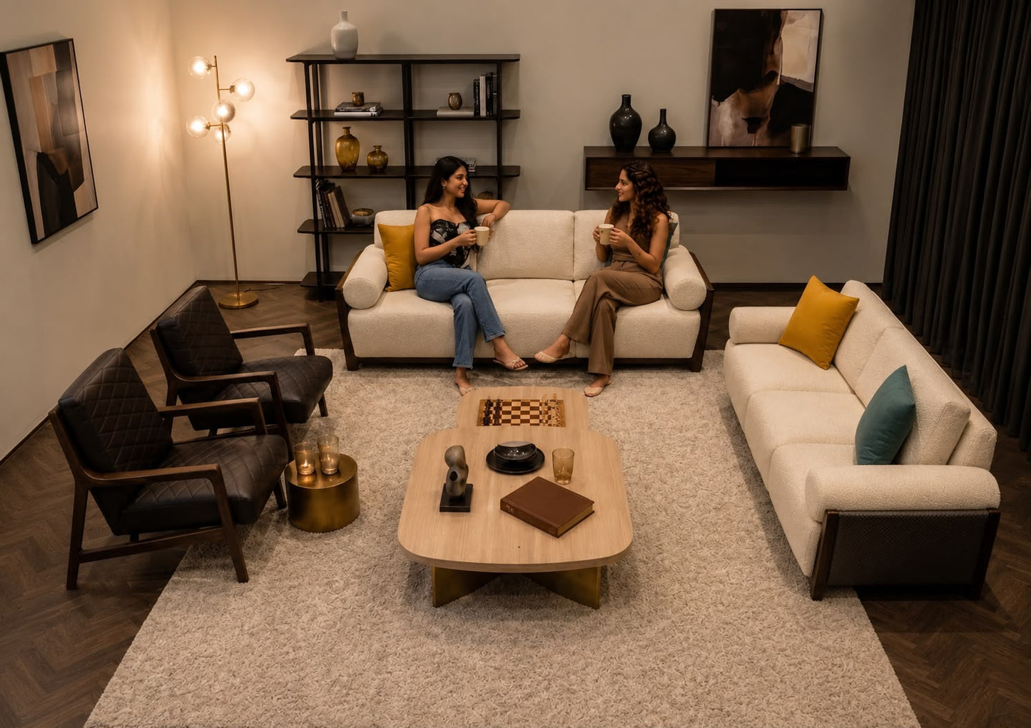 Magnum Sofa Set. 3+3+1+1