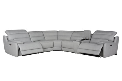 Skyline Leather Reclining Sectional