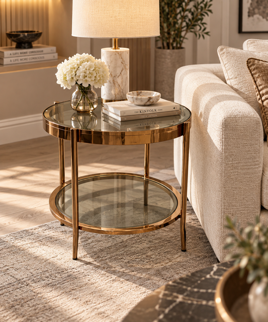 Lunara Double-Tier Side Table