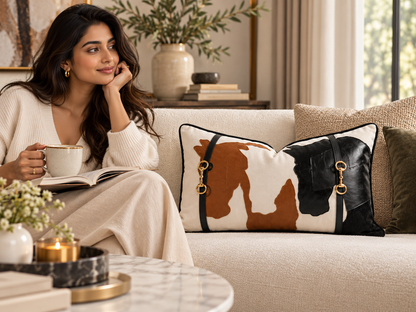 Belmont Appliqué Lumbar Cushion