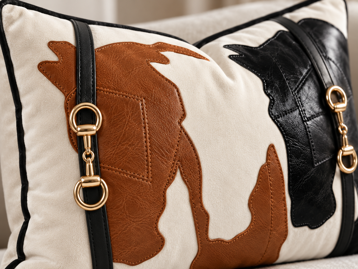 Belmont Appliqué Lumbar Cushion