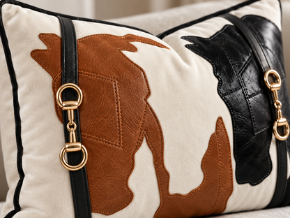 Belmont Appliqué Lumbar Cushion