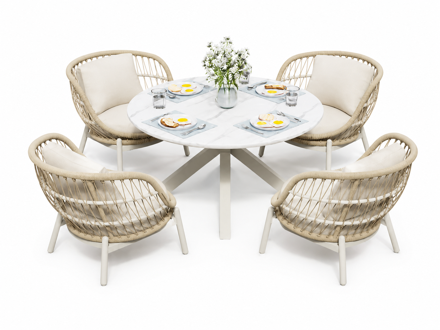 The Marbella Round Dining Set