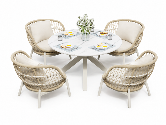 The Marbella Round Dining Set