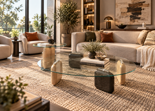 Aurelio Glass Centre Table