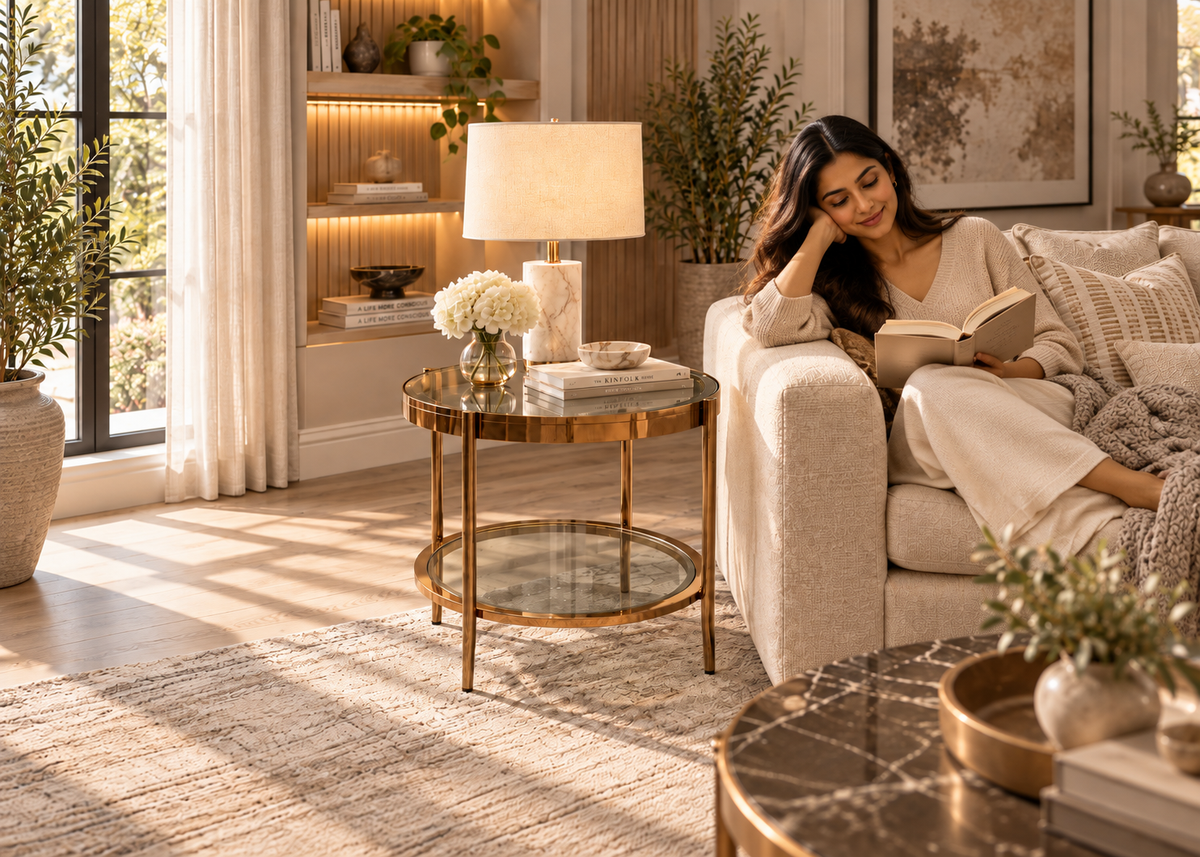 Lunara Double-Tier Side Table