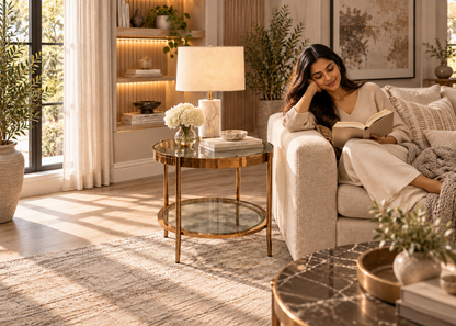 Lunara Double-Tier Side Table