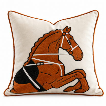 Cheval Equestrian Velvet Cushion