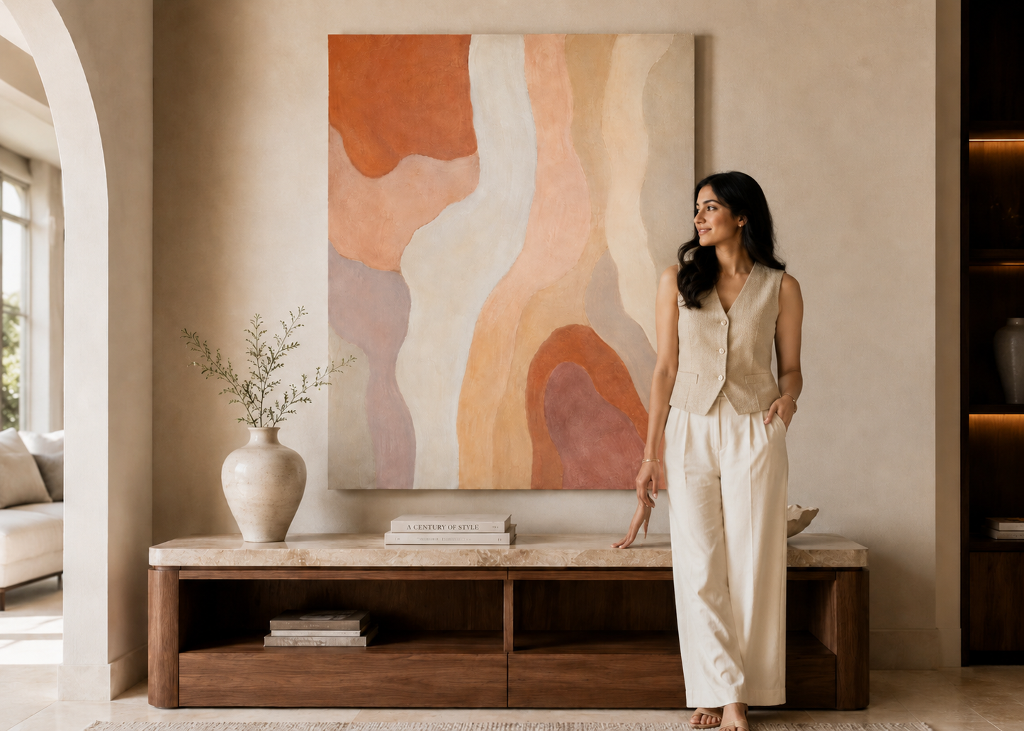 Terra Drift Abstract Canvas