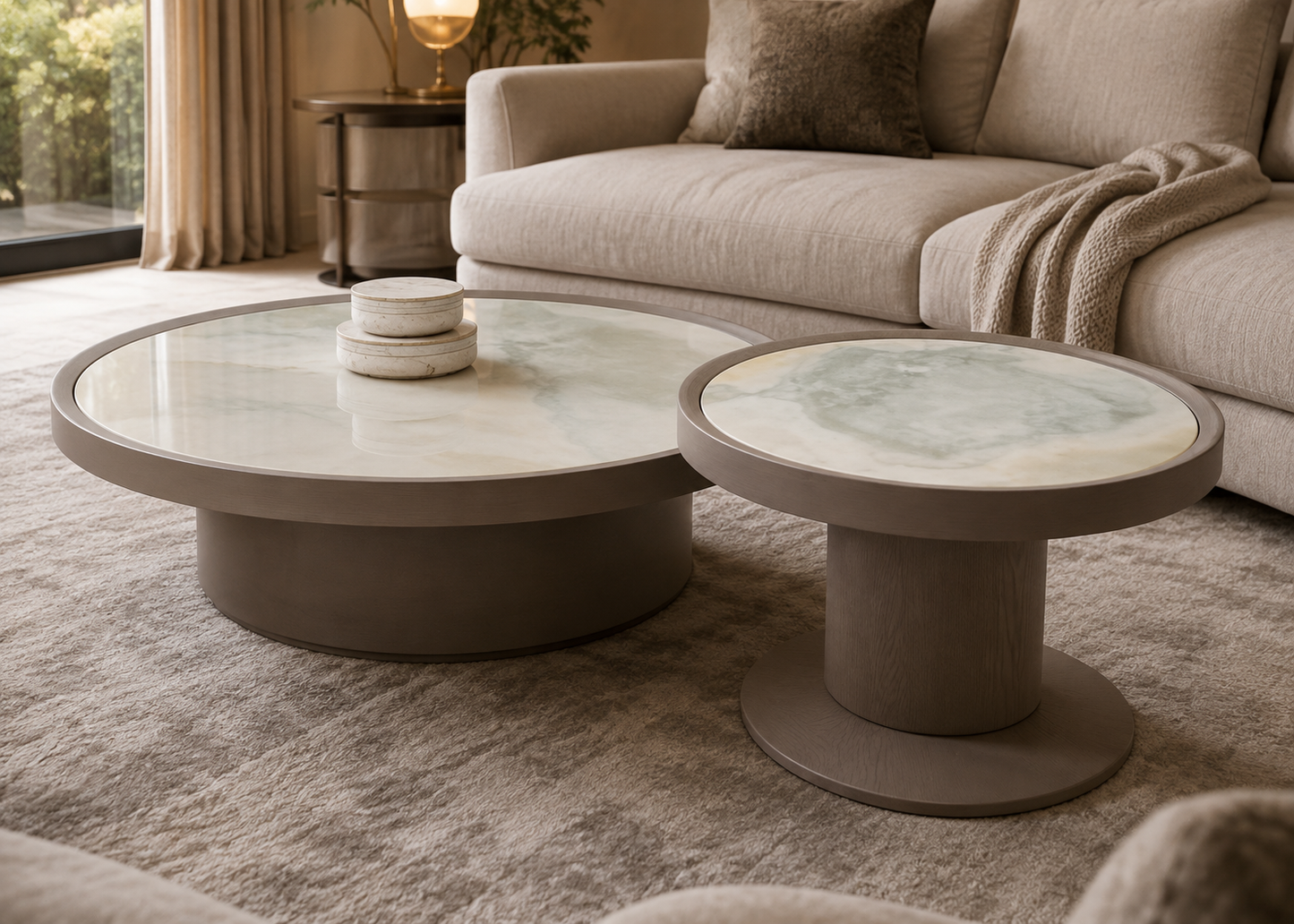 Halo Onyx Centre Table Set