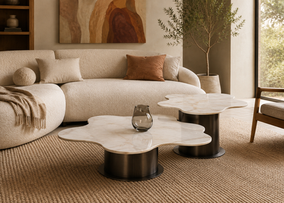 Bloom Marble Centre Table Set