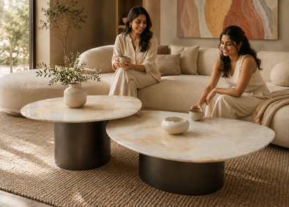 Contour Onyx Centre Table Set