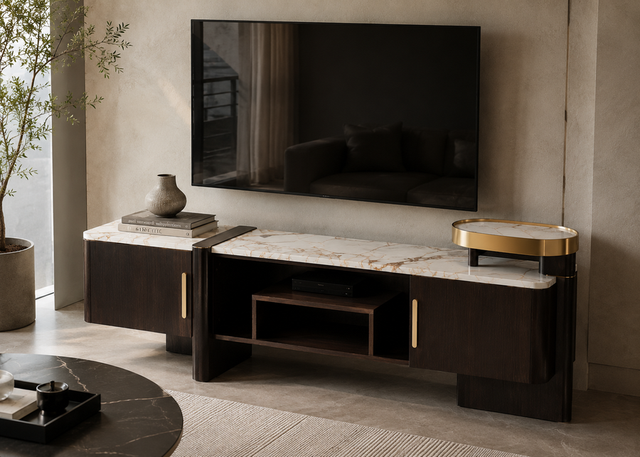 Rivoli Marble TV Unit